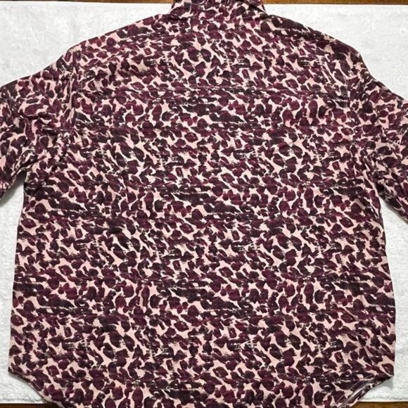 Calvin Klein Jeans Women's Animal Print Shirt Small, Long Sleeve | New - Picture 12 of 15